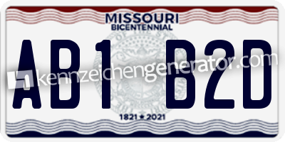 Kennzeichen Missouri USA
